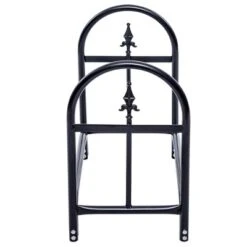 Tangkula 2 Feet Heavy Duty Steel Firewood Log Rack Outdoor Wood Storage Holder Black -Lasko Sale Store GUEST f993402b 481e 4b54 b905 c96b70fc75c9