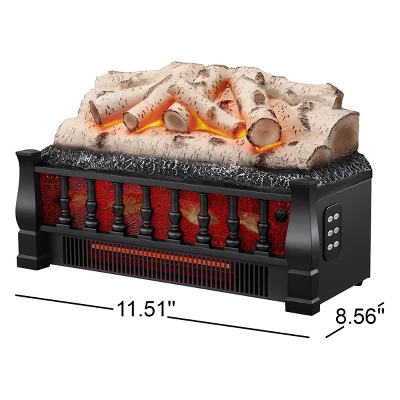 Kismile 21" Electric Fireplace Logs Set Heater,Realistic Flames, Overheated Protection, Realistic Ember Bed For Home And Office, 750W/1500W 1 Kismile 21" Electric Fireplace Logs Set Heater,Realistic Flames, Overheated Protection, Realistic Ember Bed For Home And Office, 750W/1500W