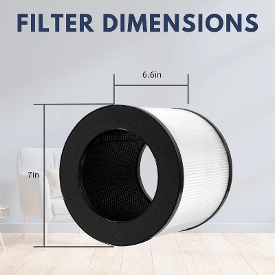 Nispira True HEPA Replacement Filter Compatible With Medi MA Air Purifier Model 14 14W 14B. 1 Pack 2 Nispira True HEPA Replacement Filter Compatible With Medi MA Air Purifier Model 14 14W 14B. 1 Pack - Image 2