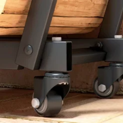 Outsunny Firewood Rack With Wheels, Metal Log Rack With Kindling And Tool Hooks, Indoor/Outdoor Wood Storage Organizer, 31.1" X 11.8" X 31.9", Black -Lasko Sale Store GUEST fbd98179 8762 406b 8805 3f08b8602ae5