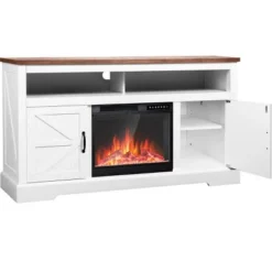 Kismile 60" Electric Fireplace TV Stand With Storage Cabinets, Electric Fireplace With Mantel With Remote Control Feature 750w/1500w Settings -Lasko Sale Store GUEST fcee73c5 0253 47ec a531 700216d0c3f3