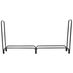 Sunnydaze Decor Sunnydaze Indoor/Outdoor Powder-Coated Steel Fire Pit Or Fireplace Firewood Log Rack Holder - 8' - Black -Lasko Sale Store GUEST fd0e31db 152e 4823 bdd1 881262194402