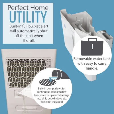 Keystone Energy Star 50 Pint Portable Dehumidifier: 1.8 Gal Capacity, 3 Settings, 3000+ Sq. Ft. Coverage, No Filter Needed 4 Keystone Energy Star 50 Pint Portable Dehumidifier: 1.8 Gal Capacity, 3 Settings, 3000+ Sq. Ft. Coverage, No Filter Needed - Image 4