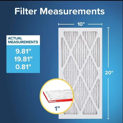 Filtrete 10x20x1 Allergen Defense Air Filter 1000 MPR: Electrostatic Furnace Filter, MERV 11, Captures Dust & Pollen 1 Filtrete 10x20x1 Allergen Defense Air Filter 1000 MPR: Electrostatic Furnace Filter, MERV 11, Captures Dust & Pollen